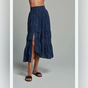Sundays  Millie MIDI skirt midnight floral